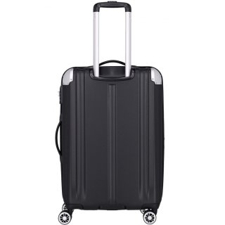Travelite City средний чемодан на 78/86 л из пластика весом 3.9 кг Черный