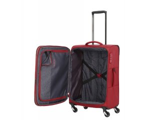 Travelite Kite 67/77 л чемодан из полиэстера на 4 колесах красный