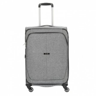 Travelite Nida Anthracite 98/112 л чемодан из полиэстера на 4 колесах серый