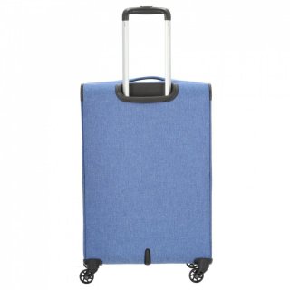 Travelite Nida Blue 70/80 л валіза з поліестеру на 4 колесах синя