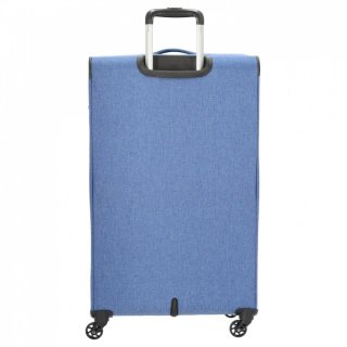 Travelite Nida Blue 98/112 л чемодан из полиэстера на 4 колесах синий