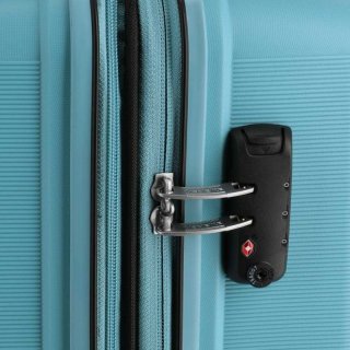 Travelite NUBIS 70/76 л чемодан из полипропилена на 4 колесах голубой
