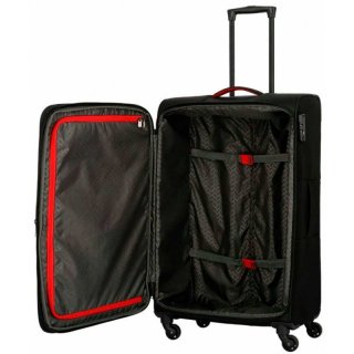 Travelite SUNNY BAY 86/98 л чемодан из полиэстера на 4 колесах черный