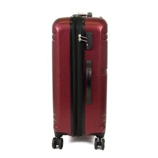 Travelite Yamba 61/77 л чемодан из ABS пластика на 4 колесах красный