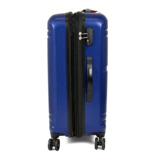 Travelite Yamba 61/77 л чемодан из ABS пластика на 4 колесах синий