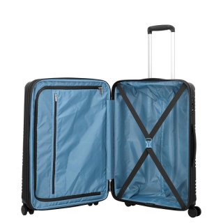 Travelite ZENIT 72/77 л чемодан из полипропилена на 4 колесах черный