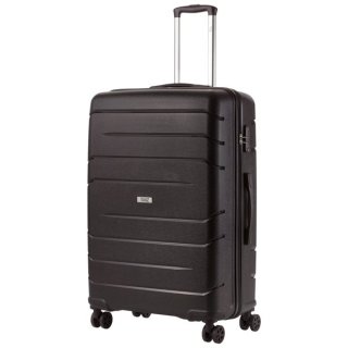 TravelZ Big Bars (L) Black 106 л чемодан из полипропилена на 4 колесах черный