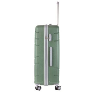 TravelZ Big Bars (L) Olive Green 106 л чемодан из полипропилена на 4 колесах зеленый