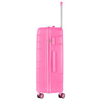 TravelZ Big Bars (L) Pink 106 л чемодан из полипропилена на 4 колесах розовый