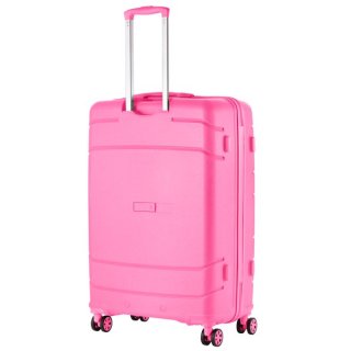 TravelZ Big Bars (L) Pink 106 л чемодан из полипропилена на 4 колесах розовый