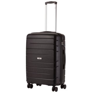 TravelZ Big Bars (M) Black 63 л чемодан из полипропилена на 4 колесах черный