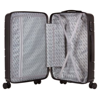 TravelZ Big Bars (M) Black 63 л чемодан из полипропилена на 4 колесах черный