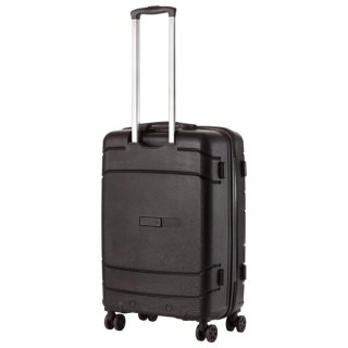 TravelZ Big Bars (M) Black 63 л чемодан из полипропилена на 4 колесах черный