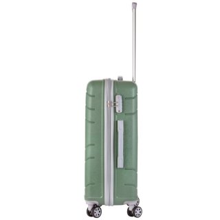 TravelZ Big Bars (M) Olive Green 63 л чемодан из полипропилена на 4 колесах зеленый