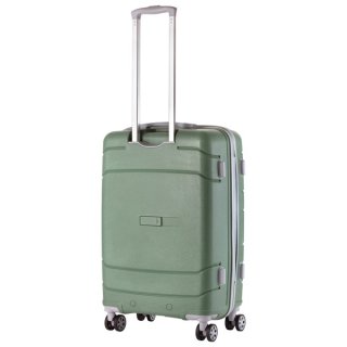 TravelZ Big Bars (M) Olive Green 63 л чемодан из полипропилена на 4 колесах зеленый