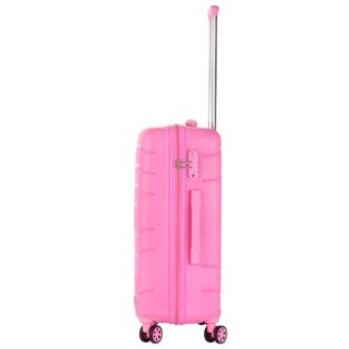 TravelZ Big Bars (M) Pink 63 л чемодан из полипропилена на 4 колесах розовый