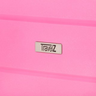 TravelZ Big Bars (M) Pink 63 л чемодан из полипропилена на 4 колесах розовый
