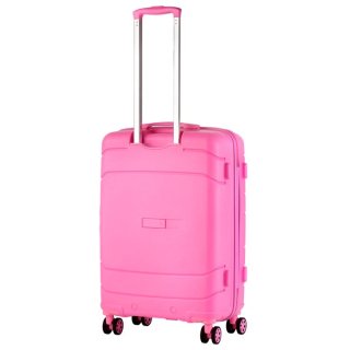 TravelZ Big Bars (M) Pink 63 л чемодан из полипропилена на 4 колесах розовый