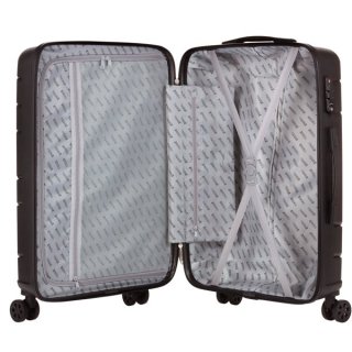 TravelZ Big Bars (S) Black 35 л чемодан из полипропилена на 4 колесах черный