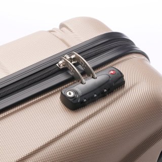 TravelZ Diamond (M) Champagne 85 л чемодан из пластика на 4 колесах шампань