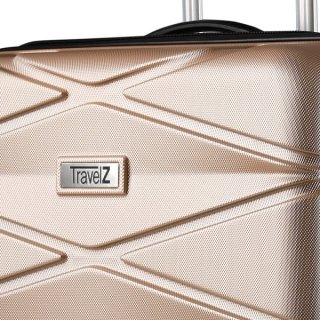 TravelZ Diamond (S) Champagne 32 л чемодан из пластика на 4 колесах шампань