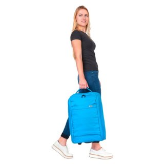 TravelZ Fordable 34 Blue 34 л сумка дорожная на колесах из полиэстера синяя