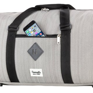 TravelZ Hipster 36 Grey 36 л сумка дорожня з поліестеру сіра