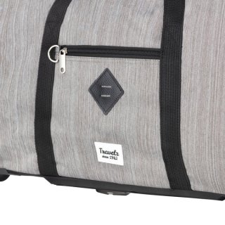 TravelZ Hipster 51 Grey 51 л сумка дорожная на колесах из полиэстера серая