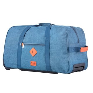 TravelZ Hipster 51 Jeans Blue 51 л сумка дорожня на колесах з поліестеру синя