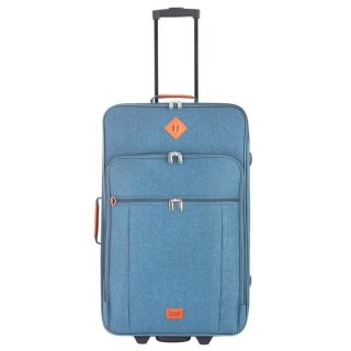 TravelZ Hipster (M) Jeans Blue 70 л валіза з поліестеру на 2 колесах синя