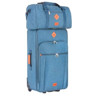 TravelZ Hipster (M) Jeans Blue 70 л валіза з поліестеру на 2 колесах синя