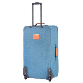 TravelZ Hipster (M) Jeans Blue 70 л валіза з поліестеру на 2 колесах синя