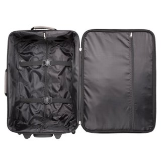 TravelZ Hipster (S) Grey 38 л чемодан из полиэстера на 2 колесах серый