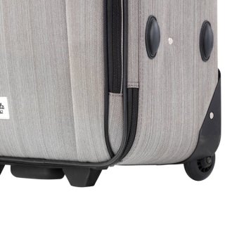 TravelZ Hipster (S) Grey 38 л чемодан из полиэстера на 2 колесах серый