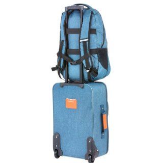 TravelZ Hipster (S) Jeans Blue 38 л валіза з поліестеру на 2 колесах синя