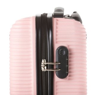 TravelZ Horizon (S) Baby Pink 35 л валіза із пластику на 4 колесах світло-рожева