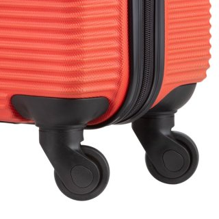 TravelZ Horizon (S) Fiesta Orange 35 л чемодан из пластика на 4 колесах оранжевый