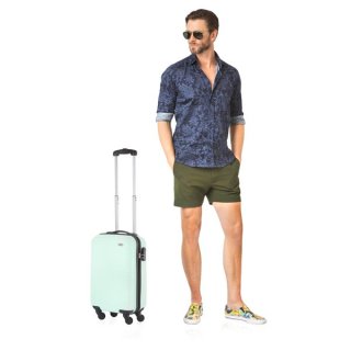 TravelZ Horizon (S) Mint 35 л валіза із пластику на 4 колесах м'ятна