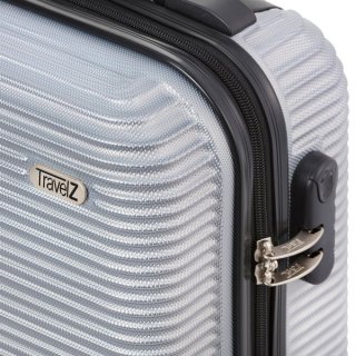 TravelZ Horizon (S) Silver 35 л валіза із пластику на 4 колесах срібляста