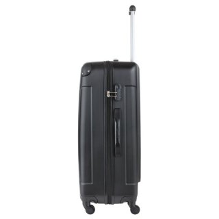 TravelZ Light (L) Black 76 л чемодан из пластика на 4 колесах черный