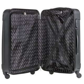 TravelZ Light (L) Black 76 л чемодан из пластика на 4 колесах черный