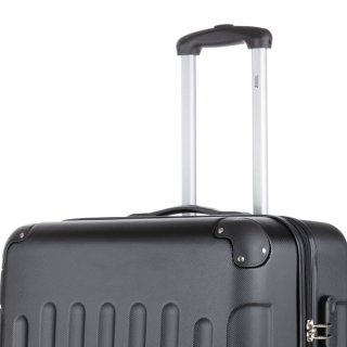TravelZ Light (L) Black 76 л чемодан из пластика на 4 колесах черный