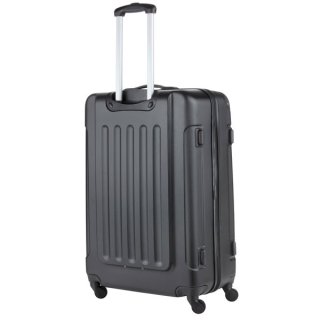 TravelZ Light (L) Black 76 л чемодан из пластика на 4 колесах черный