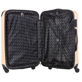 TravelZ Light (L) Champagne 76 л чемодан из пластика на 4 колесах шампань