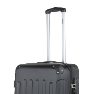 TravelZ Light (M) Black 66 л чемодан из пластика на 4 колесах черный