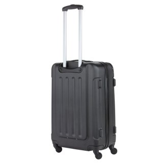 TravelZ Light (M) Black 66 л чемодан из пластика на 4 колесах черный