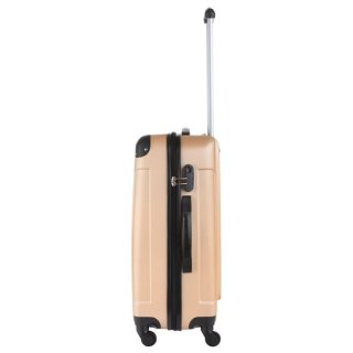 TravelZ Light (M) Champagne 66 л чемодан из пластика на 4 колесах шампань