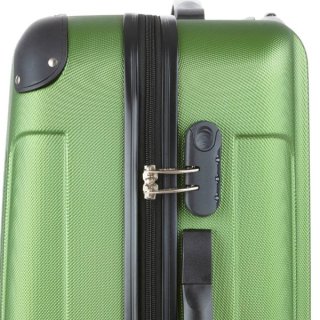 TravelZ Light (M) Khaki/Green 66 л валіза із пластику на 4 колесах зелений