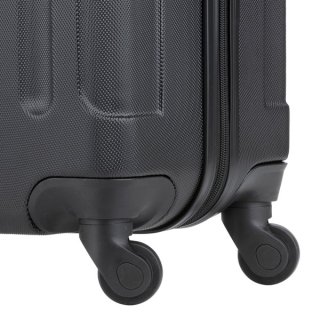 TravelZ Light (S) Black 25 л валіза із пластику на 4 колесах чорна
