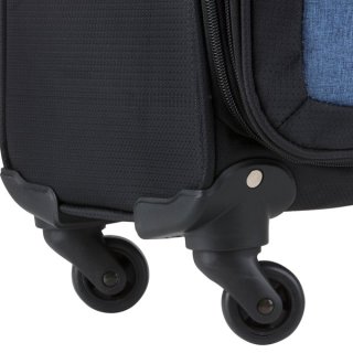 TravelZ Tripple Pocket (S) Black 36 л чемодан из полиэстера на 4 колесах черный